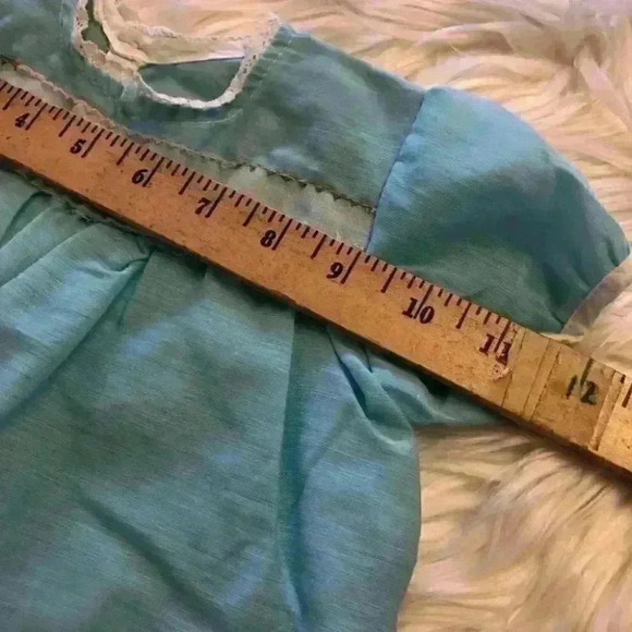 VTG easter handmade baby blue top short sleeve size 6+ months - Picture 3 of 7